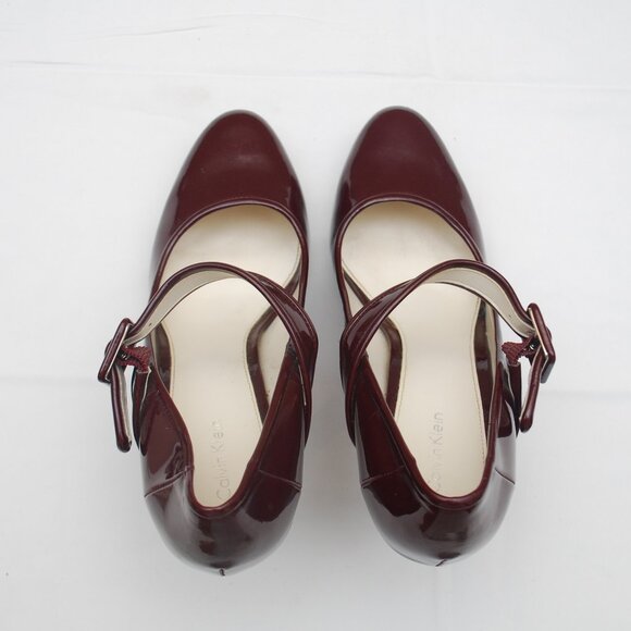 Calvin Klein Burgundy Mary Jane Heels - Picture 11 of 11